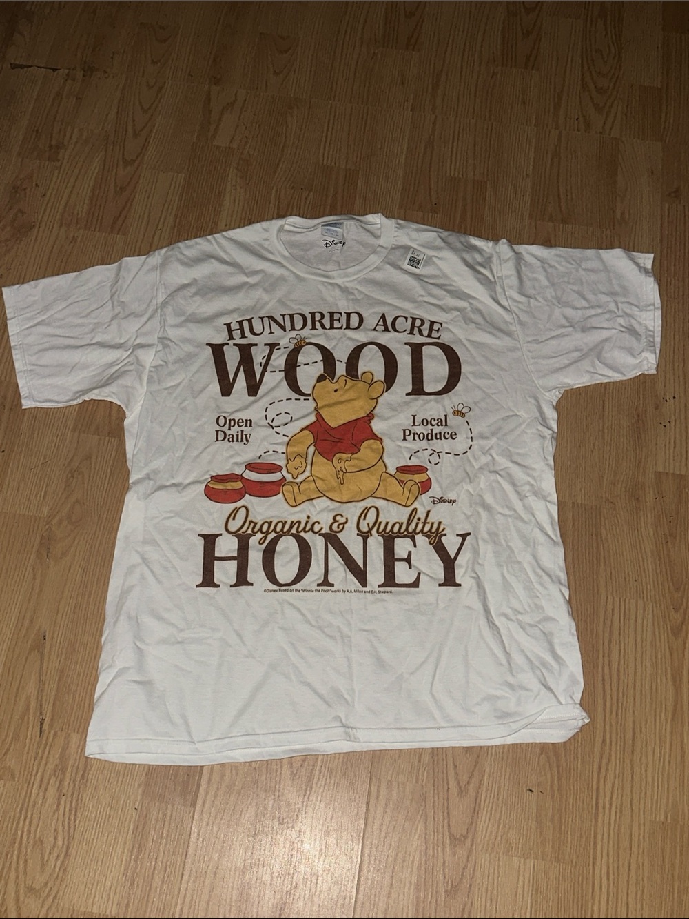 Disney White Winnie the Pooh Honey Graphic Tee
